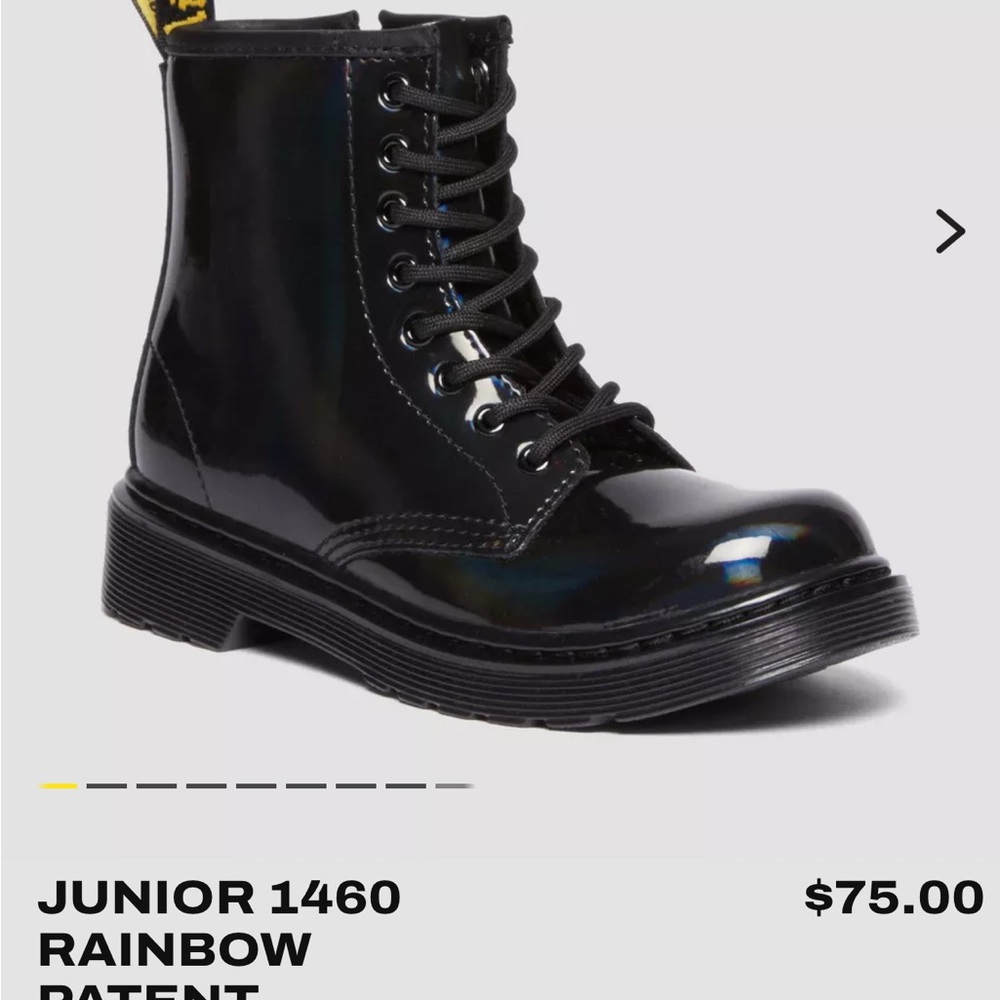 Junior 1460 Rainbow Patent Boots